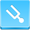 Free Blue Button Icons Tuning Fork Image