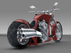 Chopper Motorcycle Clipart Image