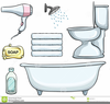 Bathroom Icons Clipart Image