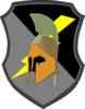Lightning Spartan Shield Clip Art