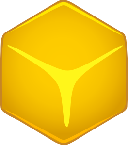 Yellow 3d Cube Clip Art