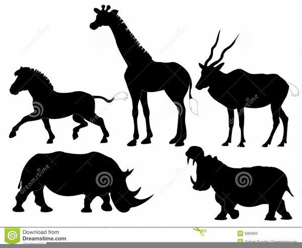African Animal Silhouettes Clipart | Free Images at  - vector clip  art online, royalty free & public domain