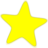Yellow Star 2 Clip Art