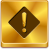 Free Gold Button Exclamation Image