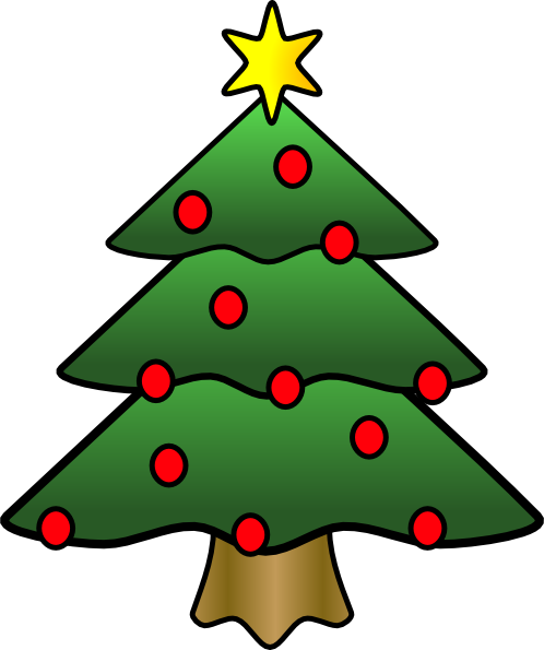 christmas tree clip art pictures free - photo #6