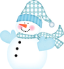 Winter Snowman Clipart Image