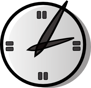 Analogue Clock Clip Art