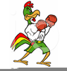 Fighting Chicken Clipart Image