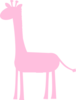 Baby Pink Giraffe Clip Art