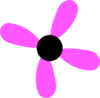 Magenta Flower 4 Clip Art