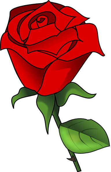 clipart rose red flower - photo #31