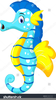 Seahorses Clipart Image