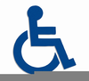 Handicapped Wheelchair Symbol Clipart Image