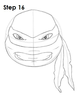 Draw Mutant Ninja Turtle Raphael Image