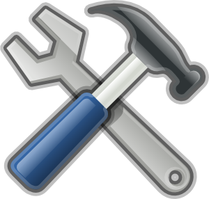 Andy Tools Hammer Spanner Clip Art
