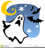 Ghosts Bats Clipart Image