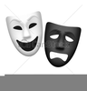 Drama And Comedy Masks Clipart Image