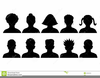 Silhouettes Heads Clipart Image