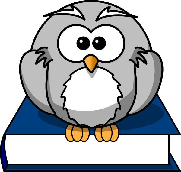 clipart owl reading book - photo #48