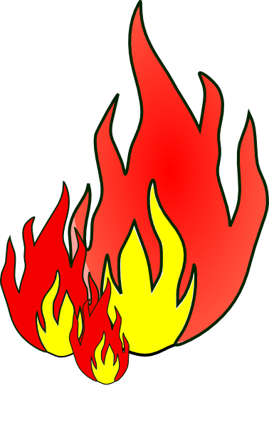 clipart on fire - photo #4
