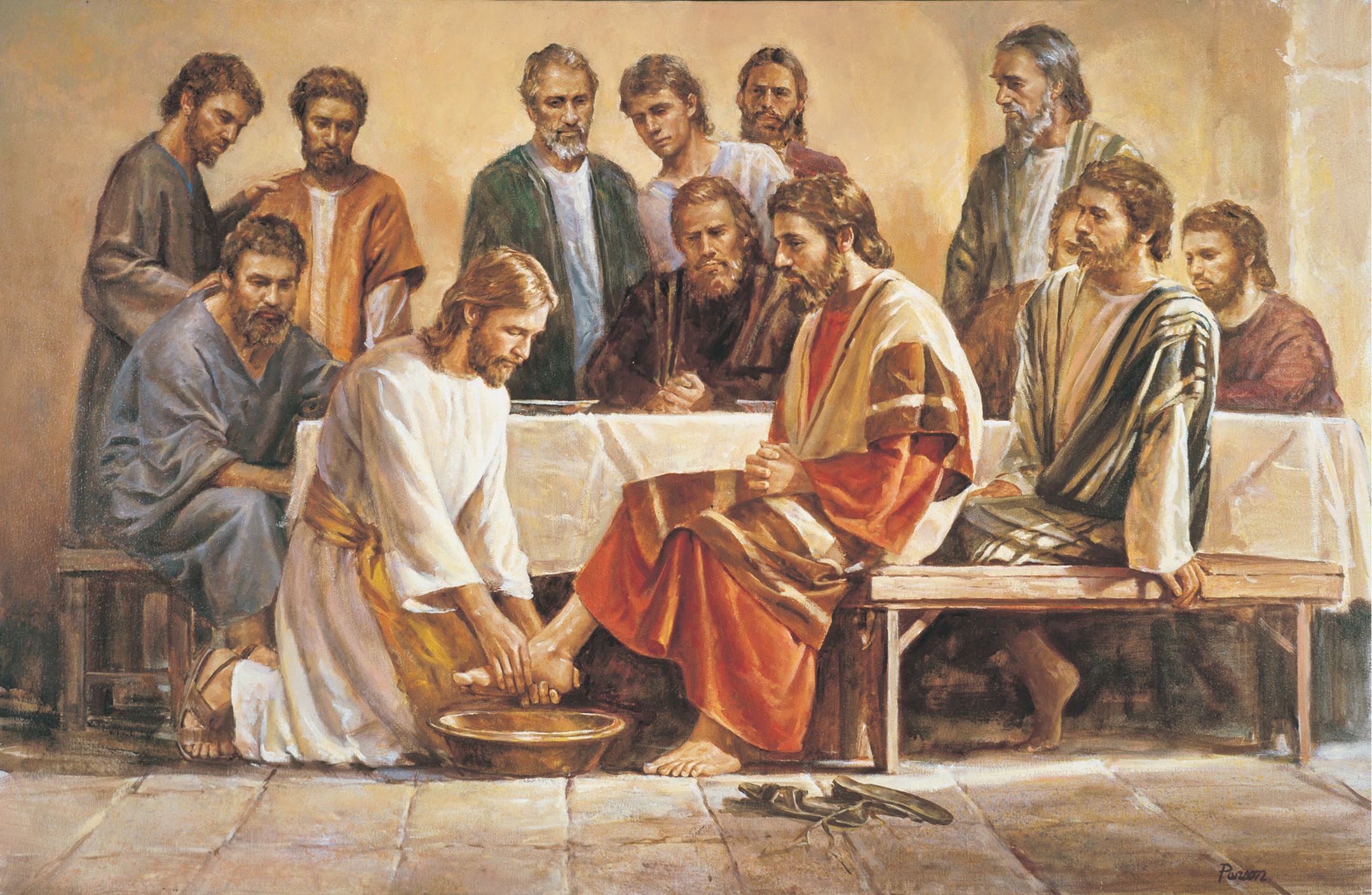 clipart of jesus washing the disciples feet - photo #1