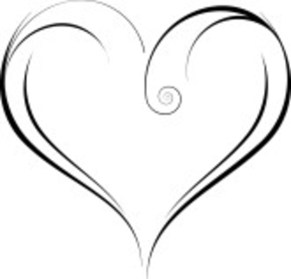 free clip art heart scroll - photo #1