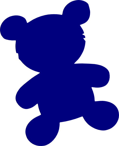 clip art blue teddy bear - photo #9