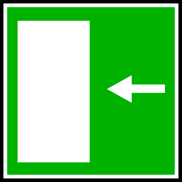 clip art of exit sign - photo #33
