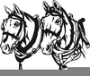 Horse Drill Team Clipart Image