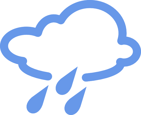 weather symbols rain. Rainy Weather Symbols clip art