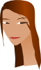 Woman S Face With Long Neck Clip Art