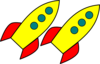 Rockets For Fluency Clip Art