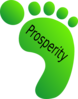 Green Feet Prosperity Clip Art