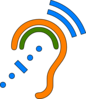 Hearing Assistive Technology - Blue Icon Clip Art