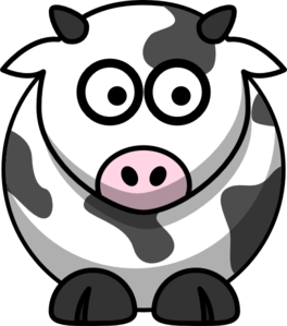 Cow Right Clip Art
