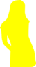 Girl Yellow Silhouette Clip Art