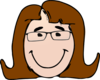 Woman With Brown Hair Clip Art