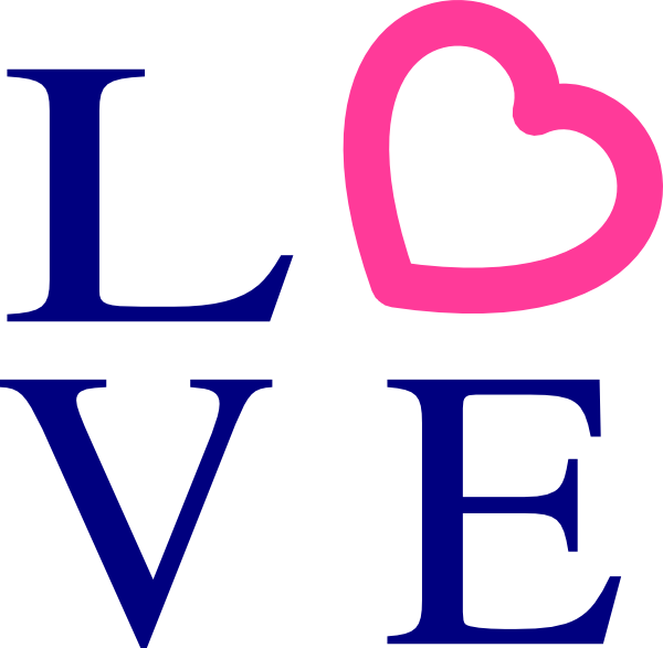 the word love clipart - photo #36