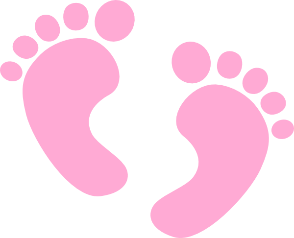 clip art pink baby feet - photo #2