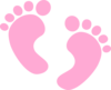 Baby Feet Pink Clip Art