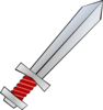 Red Sword Clip Art