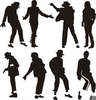 Michael Jackson Moonwalk Clipart Image