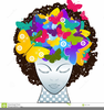 Funky Hair Clipart Image