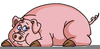 Eating Like A Pig Clipart Image