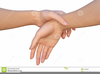 Hands Grasping Wrist Clipart Image