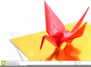 Origami Crane Clipart Image