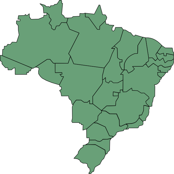 Brazil States Clip Art at Clker.com - vector clip art ...