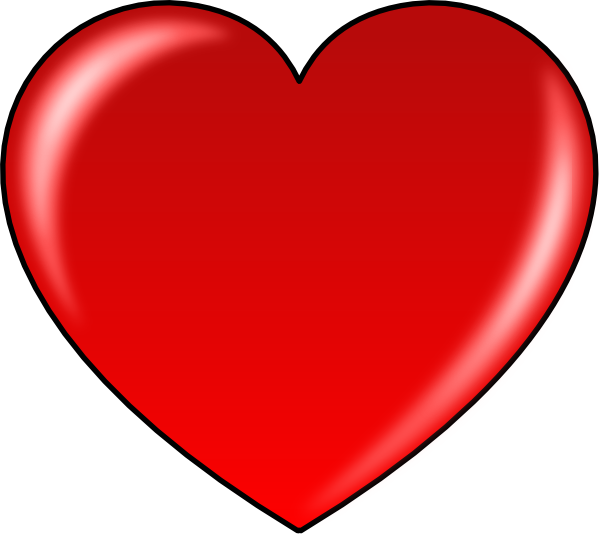 red heart clip art free - photo #16