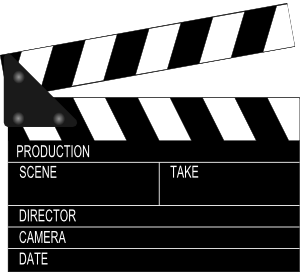 Movie Schedule on Movie Clapper Board Clip Art   Vector Clip Art Online  Royalty Free