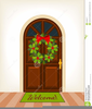 Christmas Front Door Clipart Image